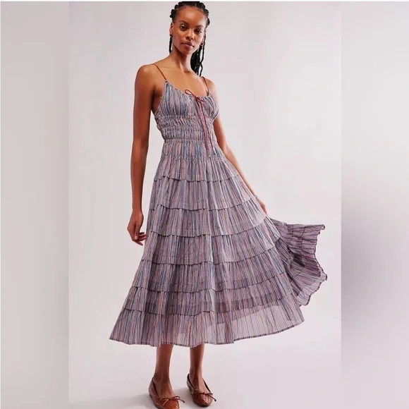 Free People | Dresses | Free People Going Steady Midi Dress M | Poshmark